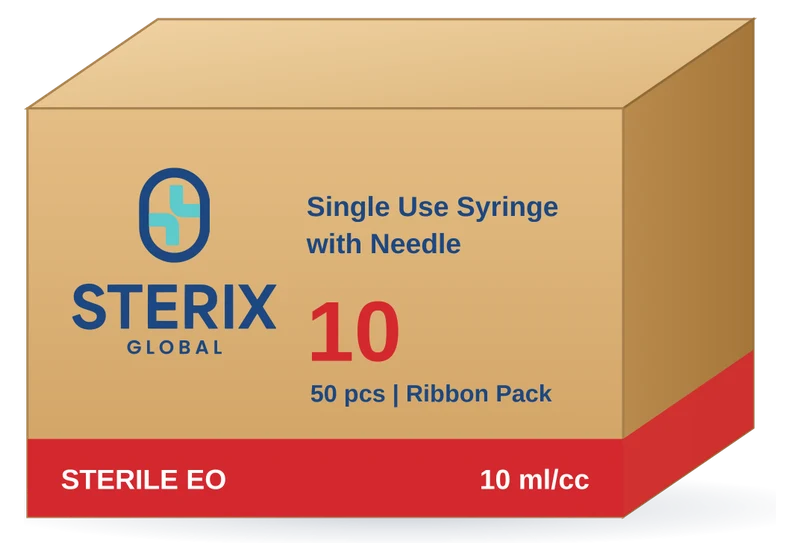 Sterix Global 10 mL syringe box, red box