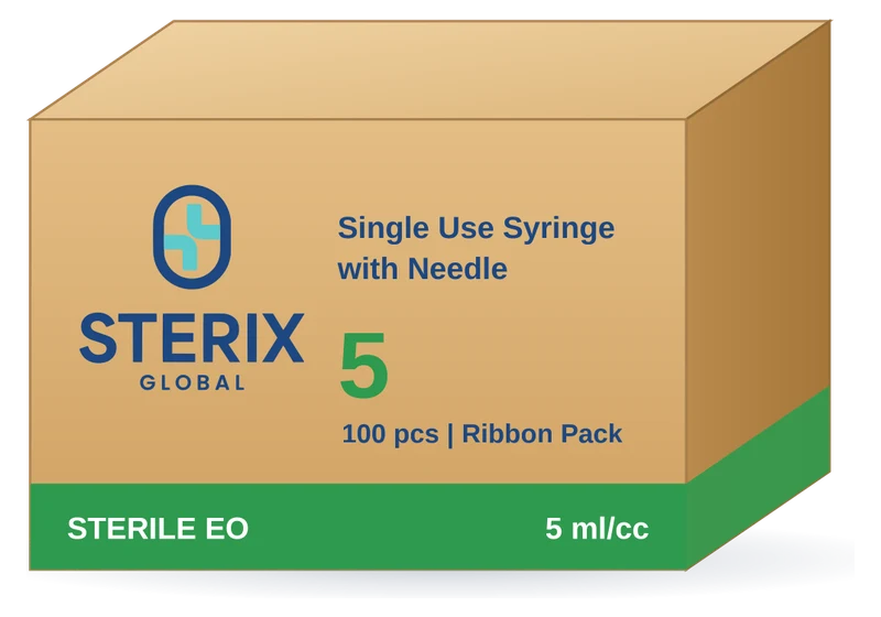 Sterix Global 5 mL syringe box, green box