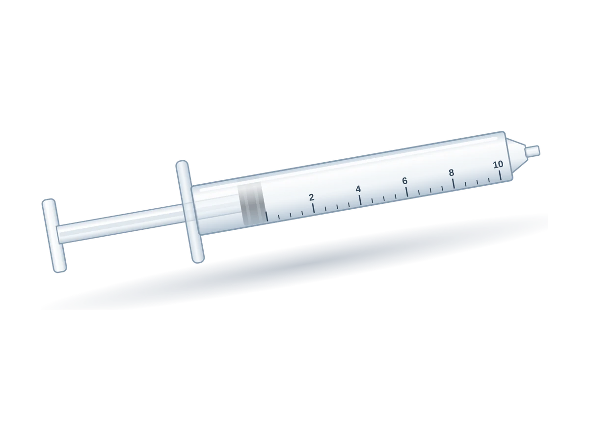 Illustration of the Disposable Hypodermic Syringe without Needle